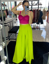 Pantalon Palazzo Shine Lime