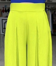Pantalon Palazzo Shine Lime