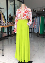 Pantalon Palazzo Shine Lime