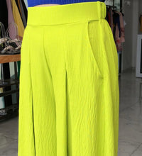 Pantalon Palazzo Shine Lime