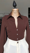 Blusa Corset Marron