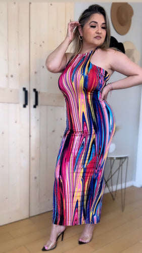 Vestido multicolor sexy 