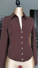 Blusa Corset Marron