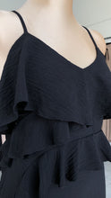 Vestido Maxi Cascada Negro