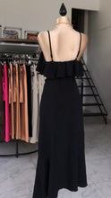 Vestido Maxi Cascada Negro