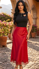 Falda Silky Rojo
