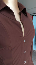 Blusa Corset Marron