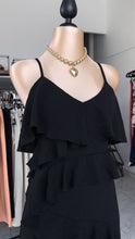 Vestido Maxi Cascada Negro