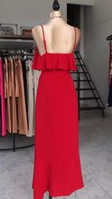 Vestido Maxi Cascada Rojo