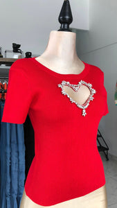 Blusa Corazon Rojo