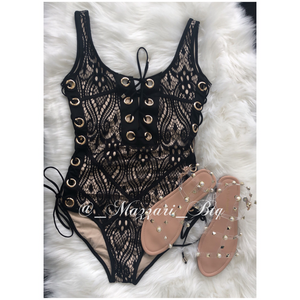 Monokini Lace negro